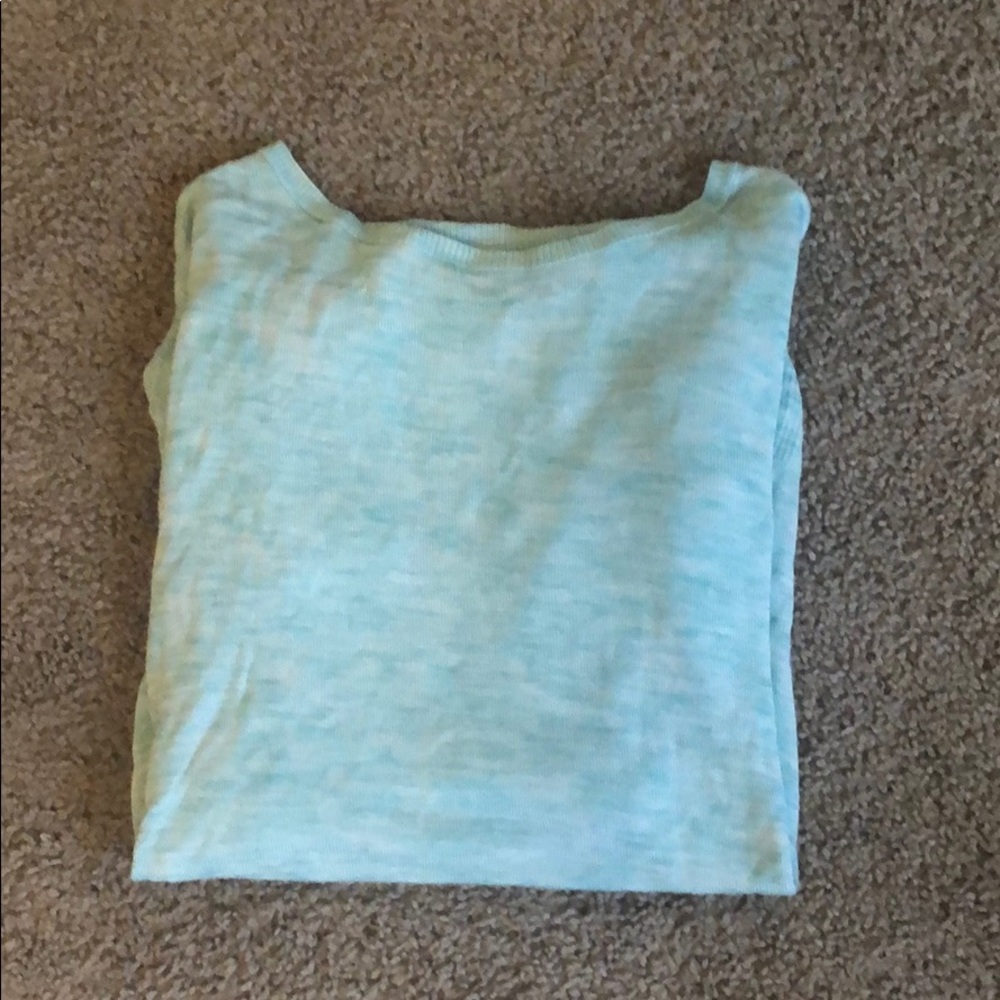 Liz Claiborne long sleeve blue/green top